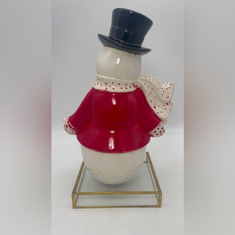 Vintage snow man Christmas figure | ceramic snowman figure | Christmas figure - Picture 2 of 7